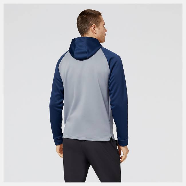 Hanorac Cu Gluga Barbati New Balance Baseball Pull Over Bej Indigo | NB385ILO