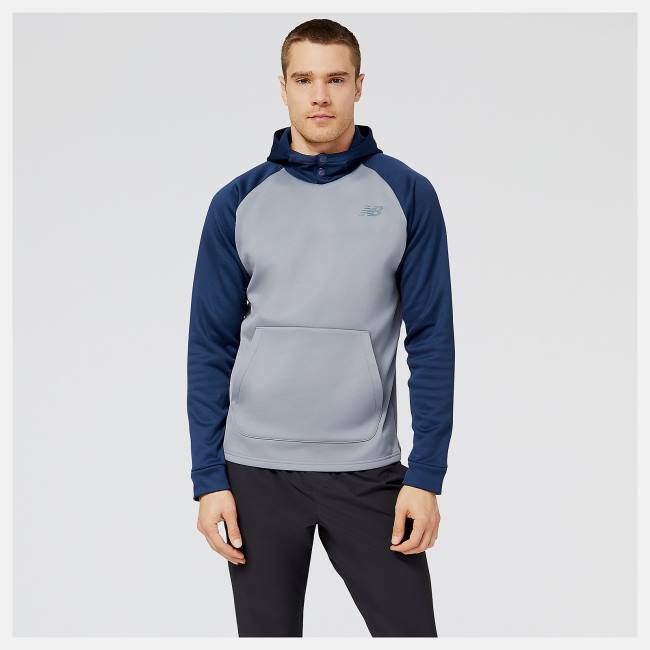 Hanorac Cu Gluga Barbati New Balance Baseball Pull Over Bej Indigo | NB385ILO