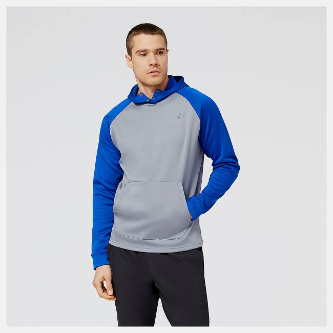 Hanorac Cu Gluga Barbati New Balance Baseball Pull Over Albastru Regal | NB684KCZ