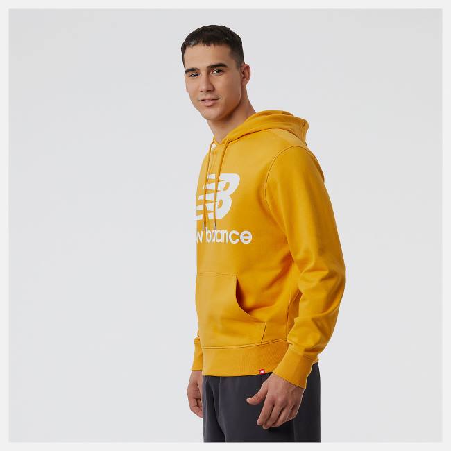 Hanorac Cu Gluga Barbati New Balance NB Essentials Pullover Galbeni | NB173UPI