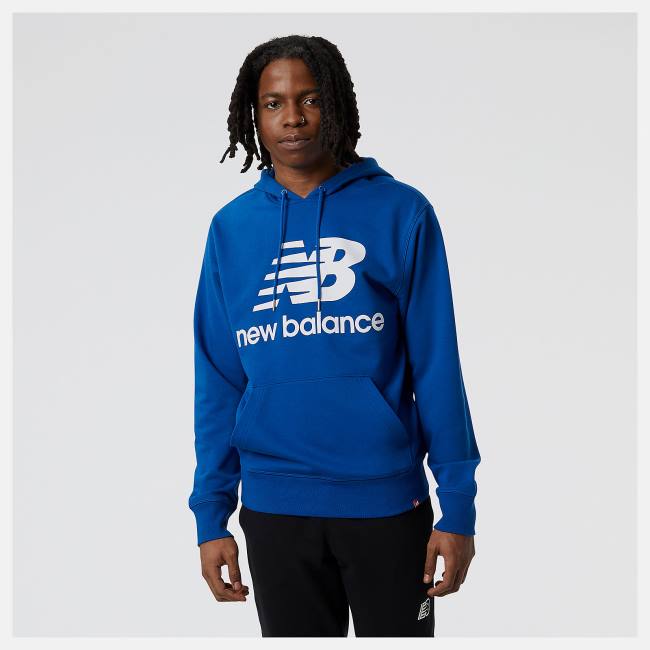 Hanorac Cu Gluga Barbati New Balance NB Essentials Pullover Albastri | NB743VXF