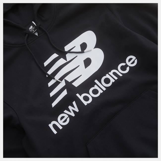 Hanorac Cu Gluga Barbati New Balance NB Essentials Pullover Negrii | NB978JCW