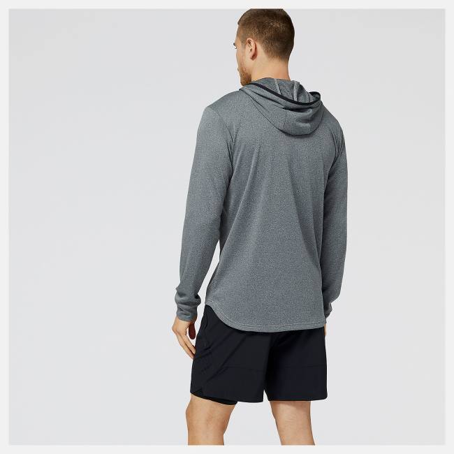 Hanorac Cu Gluga Barbati New Balance NYC Marathon Tenacity Quarter Zip Gri Deschis | NB346ZCR