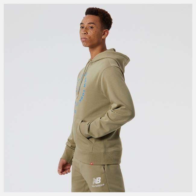 Hanorac Cu Gluga Barbati New Balance NYC Marathon NB Essentials Pullover Camuflaj | NB817CTB