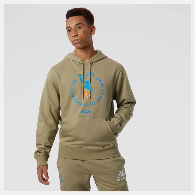 Hanorac Cu Gluga Barbati New Balance NYC Marathon NB Essentials Pullover Camuflaj | NB817CTB