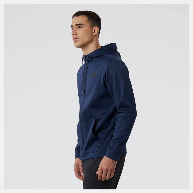 Hanorac Cu Gluga Barbati New Balance Tenacity Performance Fleece Full Zip Bej Indigo | NB671SZL