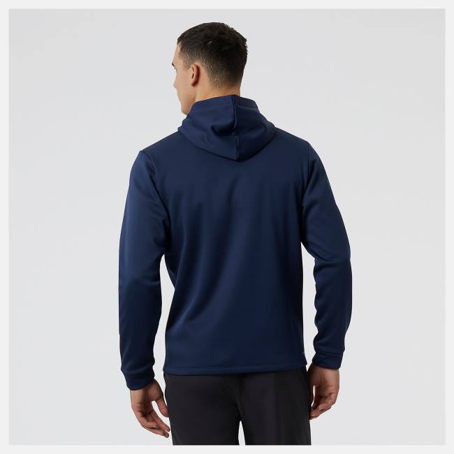 Hanorac Cu Gluga Barbati New Balance Tenacity Performance Fleece Full Zip Bej Indigo | NB671SZL