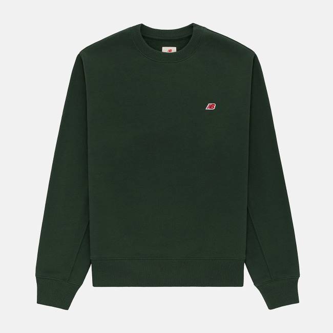 Hanorace Barbati New Balance MADE in USA Core Crewneck Verzi | NB598HNY