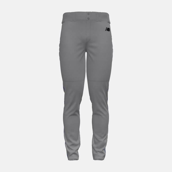 Pantaloni Barbati New Balance Adversary 2 Baseball Piped Tapered Gri Albastru Regal | NB042ZSE