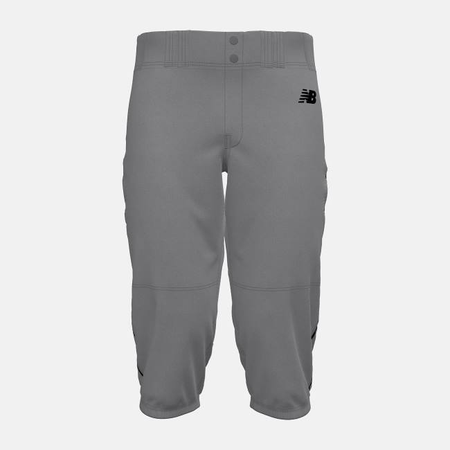 Pantaloni Barbati New Balance Adversary 2 Baseball Piped Knicker Atletism Gri Negrii | NB276WSD