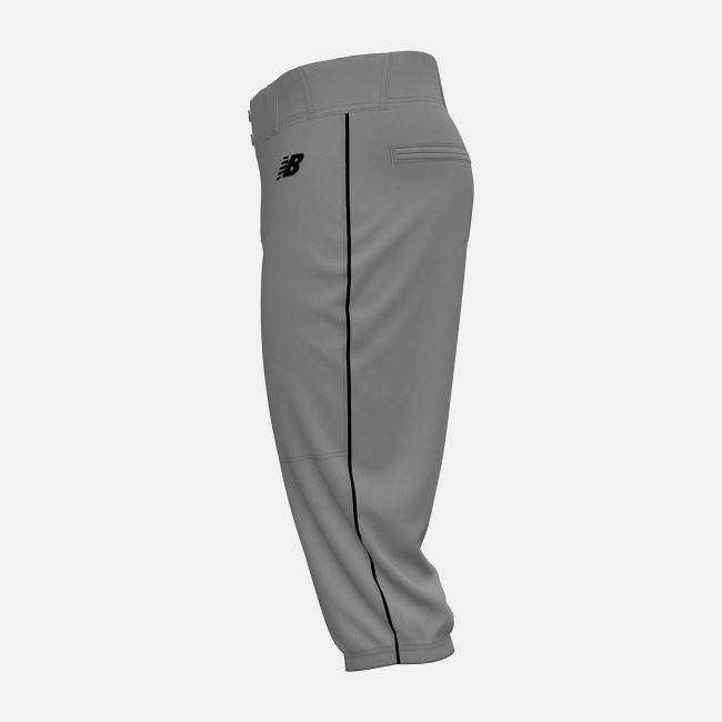 Pantaloni Barbati New Balance Adversary 2 Baseball Piped Knicker Atletism Gri Negrii | NB276WSD