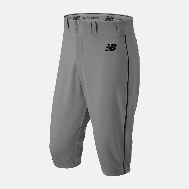 Pantaloni Barbati New Balance Adversary 2 Baseball Piped Knicker Atletism Gri Negrii | NB276WSD