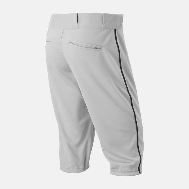 Pantaloni Barbati New Balance Adversary 2 Baseball Piped Knicker Atletism Albi Negrii | NB907YJE