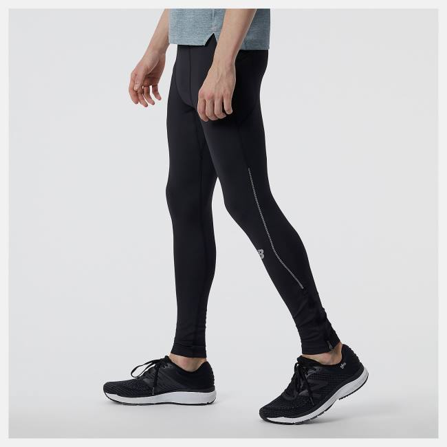 Pantaloni Barbati New Balance Impact Run Tight Negrii | NB458QNO