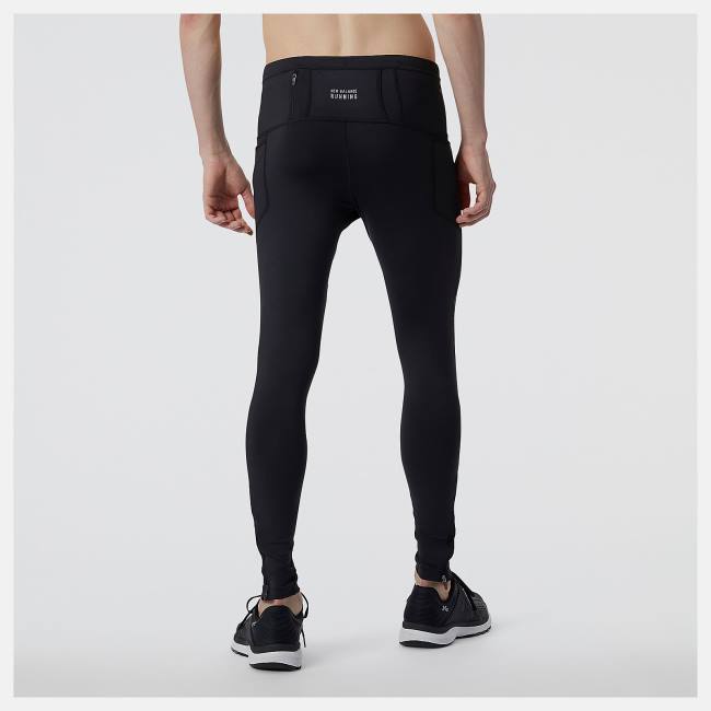 Pantaloni Barbati New Balance Impact Run Tight Negrii | NB458QNO