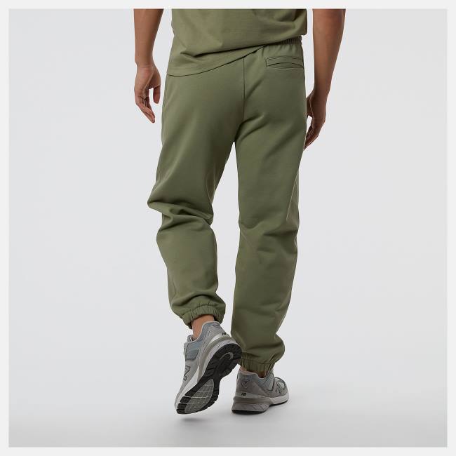 Pantaloni Barbati New Balance NB Athletics Nature State Sweatpant Masline Verzi | NB502JVH