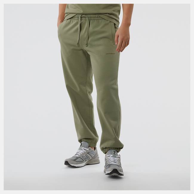 Pantaloni Barbati New Balance NB Athletics Nature State Sweatpant Masline Verzi | NB502JVH