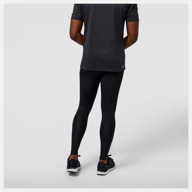 Pantaloni Barbati New Balance NYC Marathon Impact Run Tight Negrii | NB304QLE