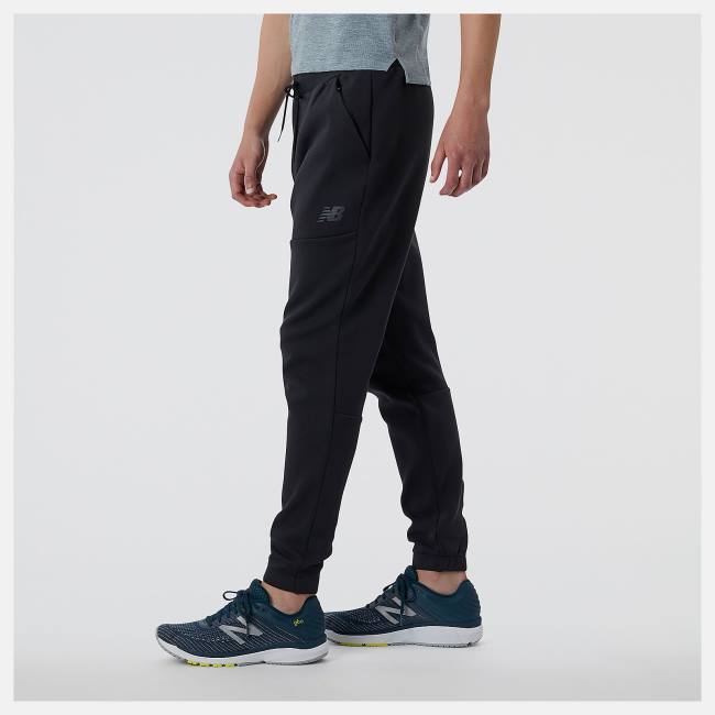 Pantaloni Barbati New Balance R.W.Tech Fleece Negrii | NB045KDQ