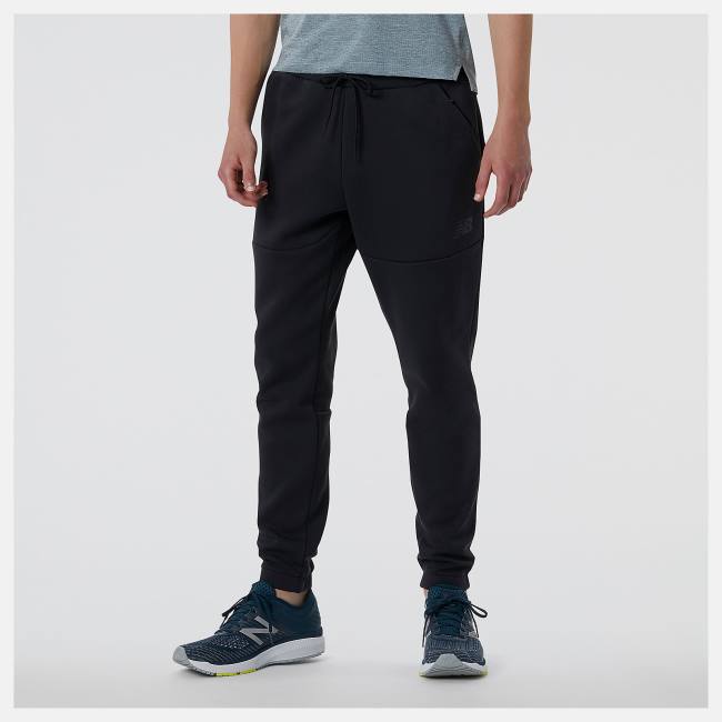 Pantaloni Barbati New Balance R.W.Tech Fleece Negrii | NB045KDQ