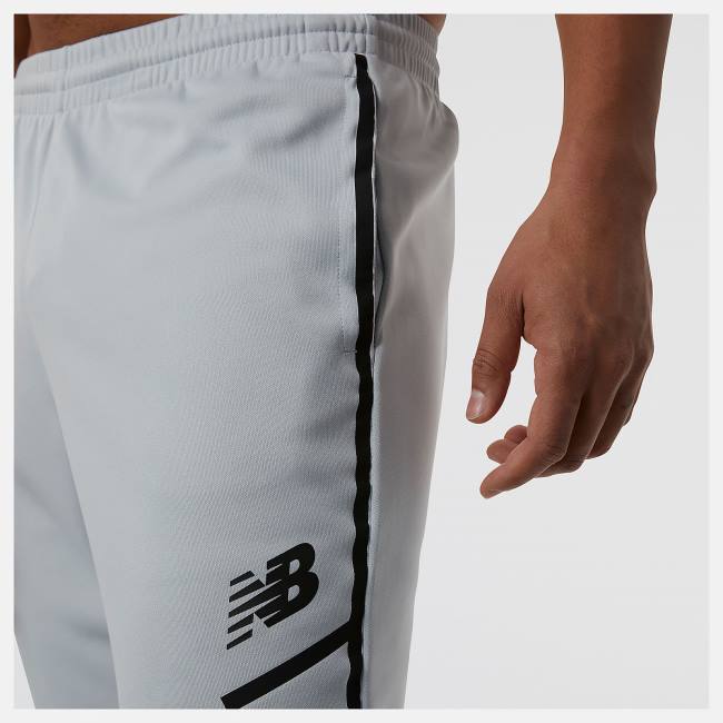 Pantaloni Barbati New Balance Tenacity Football Antrenament Gri Deschis | NB735XQU