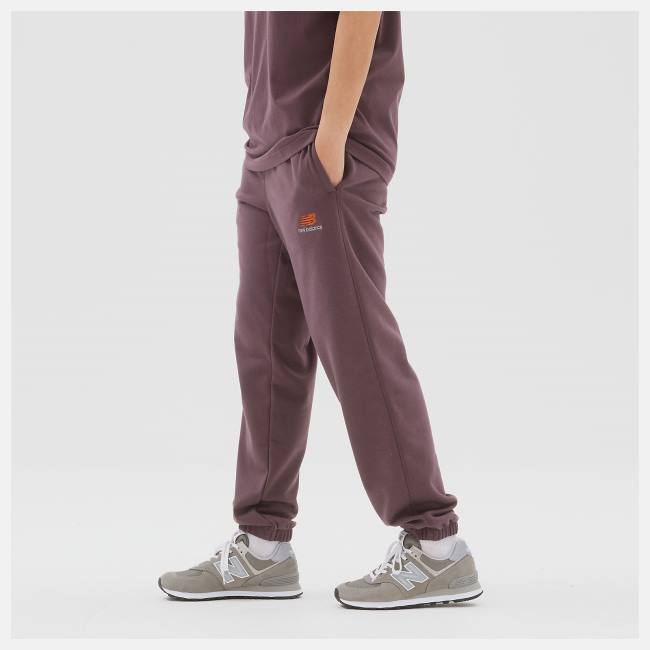 Pantaloni Barbati New Balance Uni-ssentials French Terry Sweatpant Rosii | NB234PFC