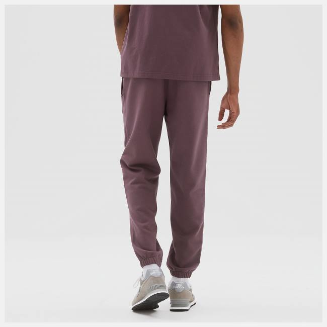 Pantaloni Barbati New Balance Uni-ssentials French Terry Sweatpant Rosii | NB234PFC