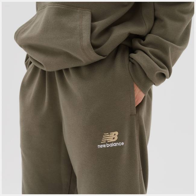 Pantaloni Barbati New Balance Uni-ssentials French Terry Sweatpant Camuflaj Inchis | NB240VJF