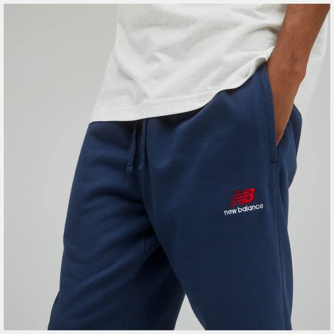 Pantaloni Barbati New Balance Uni-ssentials French Terry Sweatpant Bej Indigo | NB541RBI