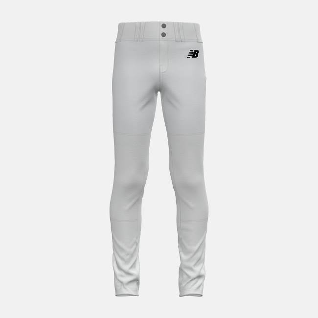 Pantaloni Copii New Balance Youth Adversary 2 Baseball Solid Tapered Albi | NB879IXD