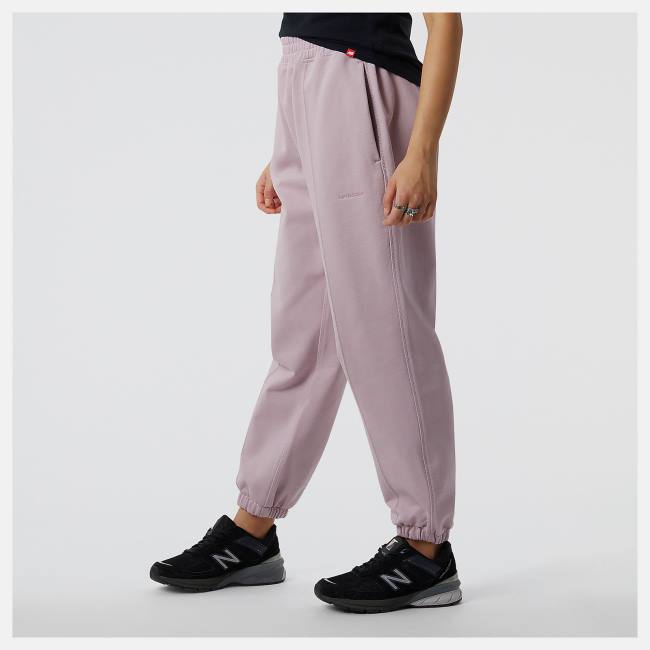 Pantaloni Dama New Balance NB Athletics Nature State French Terry Sweatpant Violet Gri | NB539PRW