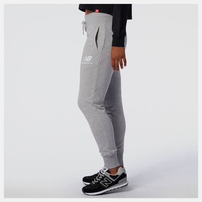 Pantaloni Dama New Balance NB Essentials French Terry Sweatpant Gri | NB526YIQ