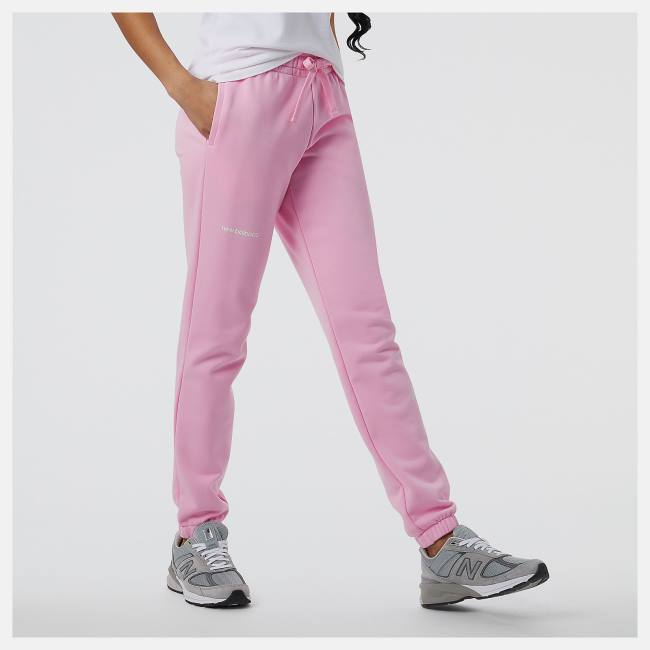 Pantaloni Dama New Balance NB Essentials Sweatpant Roz | NB687FUW