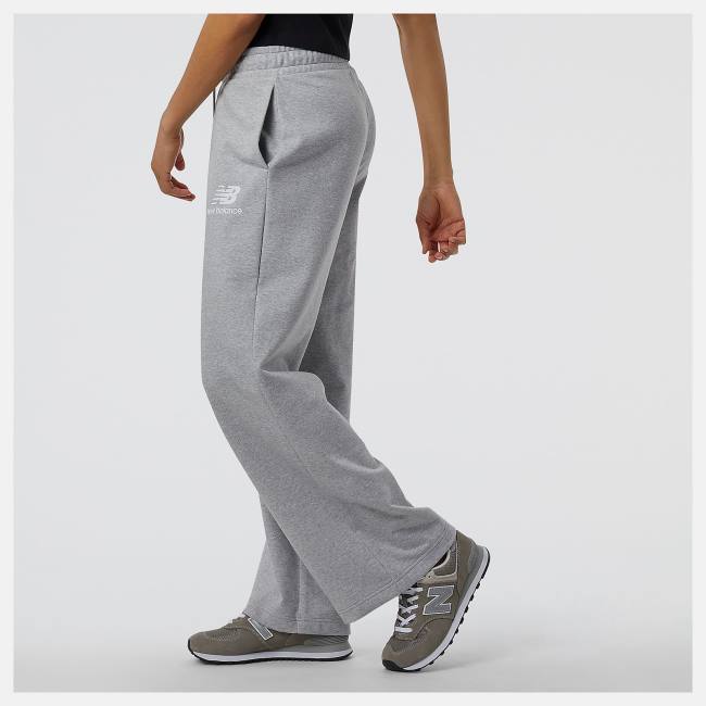 Pantaloni Dama New Balance NB Essentials Largi Legged Sweatpant Gri | NB784WOD