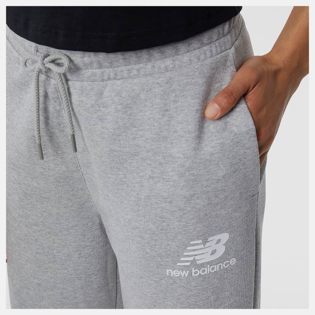 Pantaloni Dama New Balance NB Essentials Largi Legged Sweatpant Gri | NB784WOD