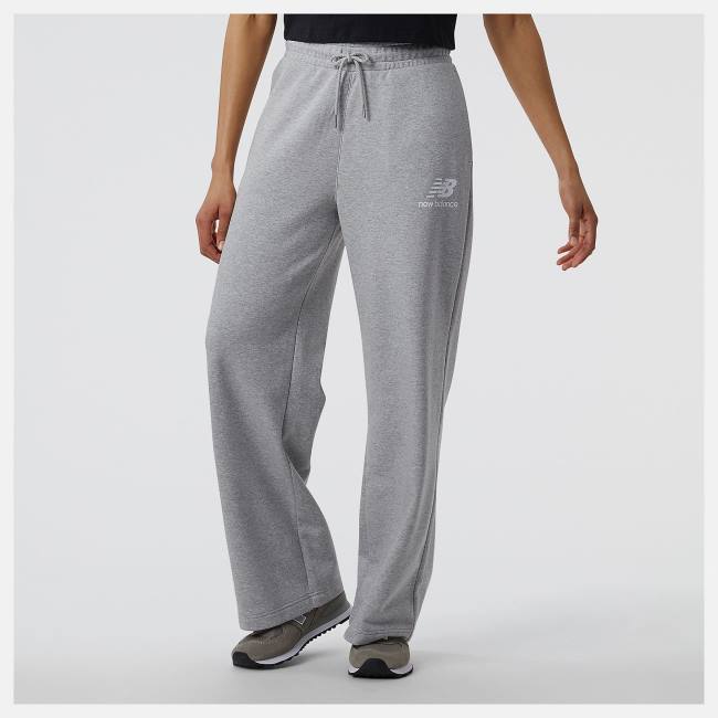 Pantaloni Dama New Balance NB Essentials Largi Legged Sweatpant Gri | NB784WOD