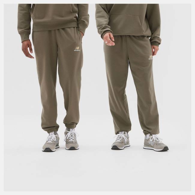 Pantaloni Dama New Balance Uni-ssentials French Terry Sweatpant Camuflaj Inchis | NB715ZEC