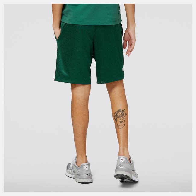 Pantaloni Scurti Barbati New Balance NB Hoops Fundamentals Verzi | NB829ILE