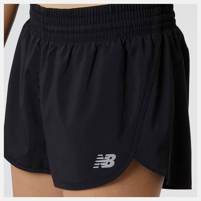 Pantaloni Scurti Dama New Balance Accelerate 2.5 inch Negrii | NB093SYD