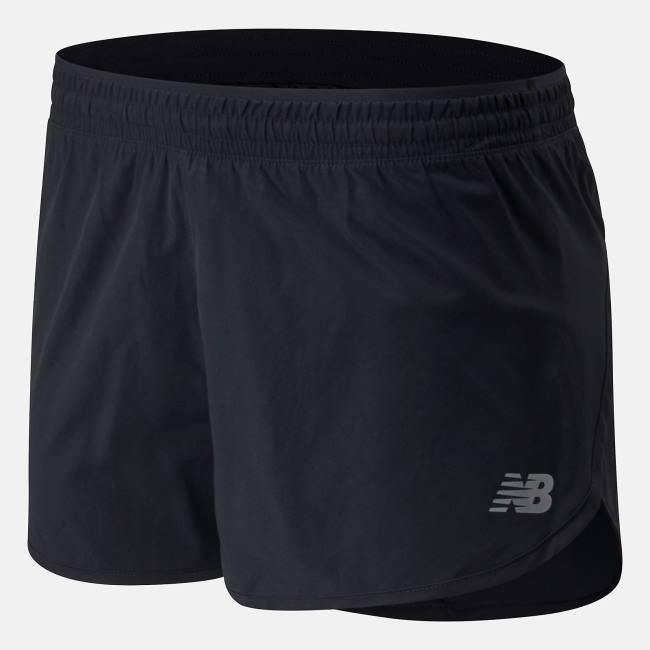 Pantaloni Scurti Dama New Balance Accelerate 2.5 inch Negrii | NB359YGH