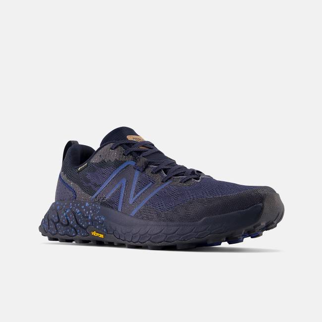 Pantofi Drumetie Barbati New Balance Fresh Foam X Hierro v7 GTX Albastri Bej Indigo | NB504PEI