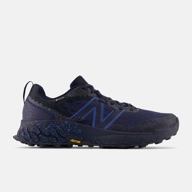 Pantofi Drumetie Barbati New Balance Fresh Foam X Hierro v7 GTX Albastri Bej Indigo | NB504PEI