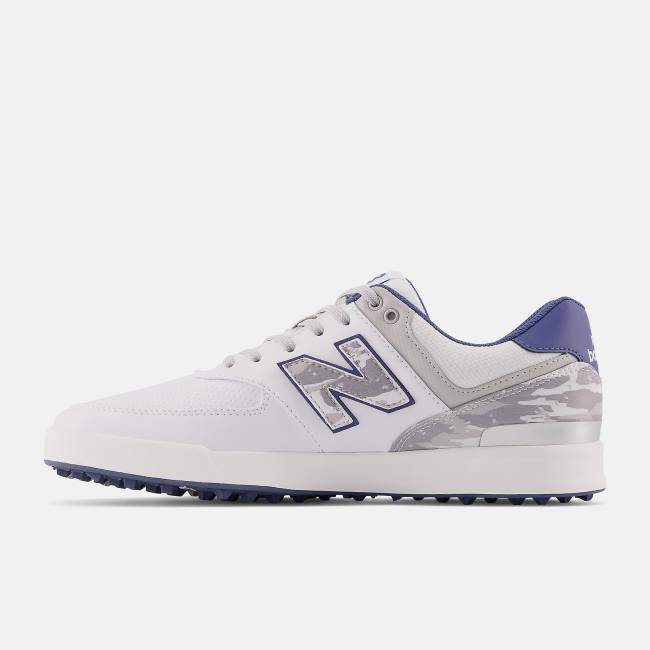 Pantofi Golf Barbati New Balance 574 Greens Albi Albastri | NB056QAF