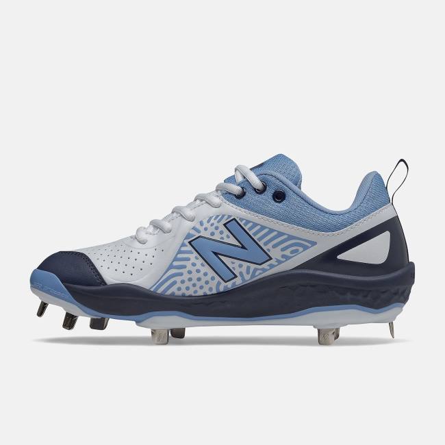 Pantofi Softball Dama New Balance Fresh Foam Velo v2 Metal Bleumarin Rosii Albi | NB563OBJ