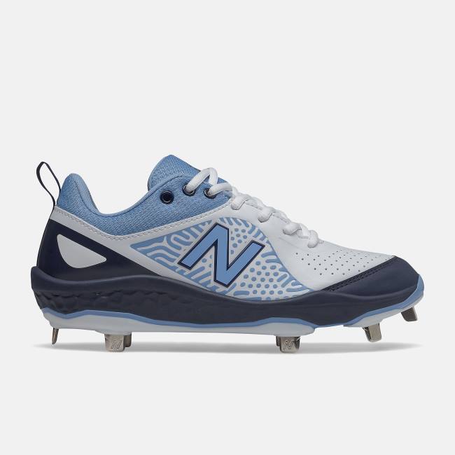 Pantofi Softball Dama New Balance Fresh Foam Velo v2 Metal Bleumarin Rosii Albi | NB563OBJ