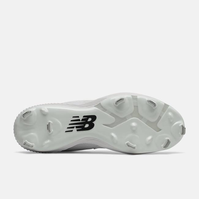 Pantofi de Baseball Barbati New Balance FuelCell 4040 v6 Mid-High-Metal Albi Negrii | NB258RWT