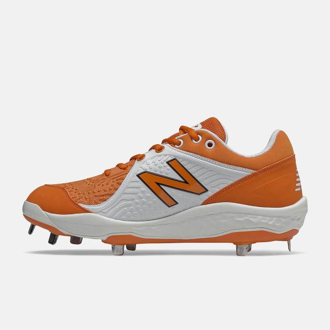 Pantofi de Baseball Barbati New Balance Fresh Foam 3000 v5 Metal Portocalii Albi | NB652VGA