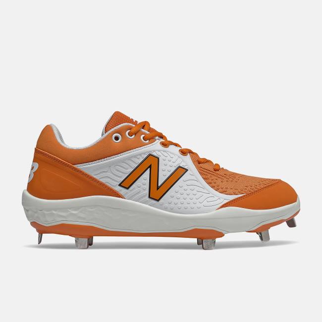 Pantofi de Baseball Barbati New Balance Fresh Foam 3000 v5 Metal Portocalii Albi | NB652VGA