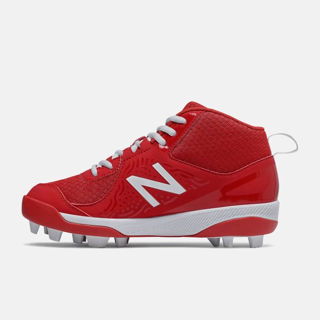 Pantofi de Baseball Copii New Balance 3000v5 Youth Molded Rosii Albi | NB789TOF