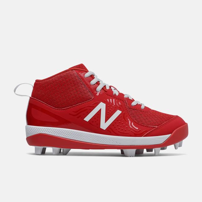 Pantofi de Baseball Copii New Balance 3000v5 Youth Molded Rosii Albi | NB789TOF